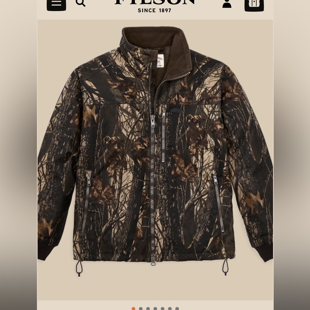 Filson tin cloth primaloft jacket